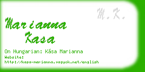 marianna kasa business card