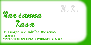 marianna kasa business card
